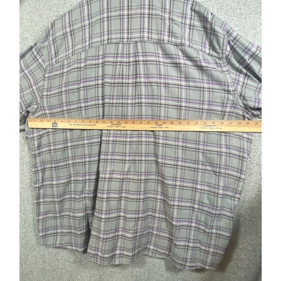 HB Harbor Bay Flannel Shirt Big Tall Men’s 3XLT 100% Cotton Cabincore Cozycore - Picture 6 of 7